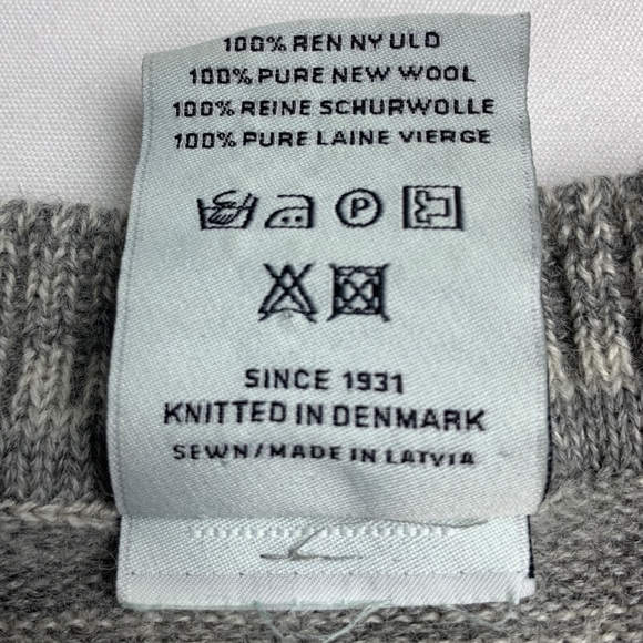 Classical SNS Herning 100% Pure Wool FISHERMAN Sweater - Picture 4 of 7